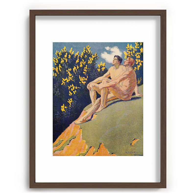 "I will sing the song of companionship" (Margaret C. Cook, Leaves of Grass, 1913) Framed Art Print