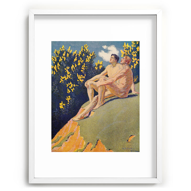 "I will sing the song of companionship" (Margaret C. Cook, Leaves of Grass, 1913) Framed Art Print