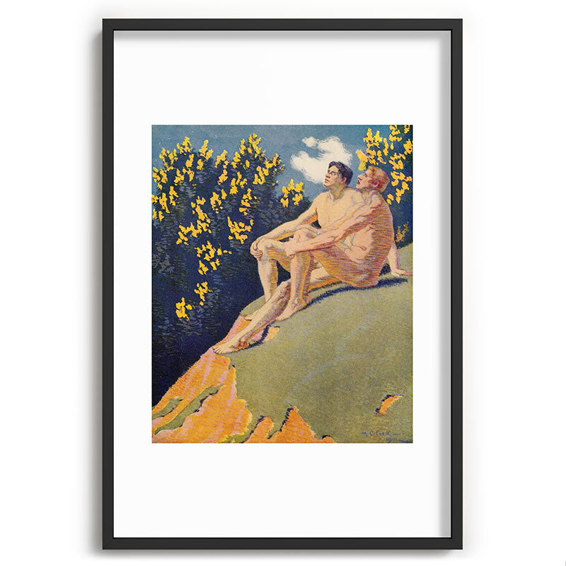 "I will sing the song of companionship" (Margaret C. Cook, Leaves of Grass, 1913) Framed Art Print