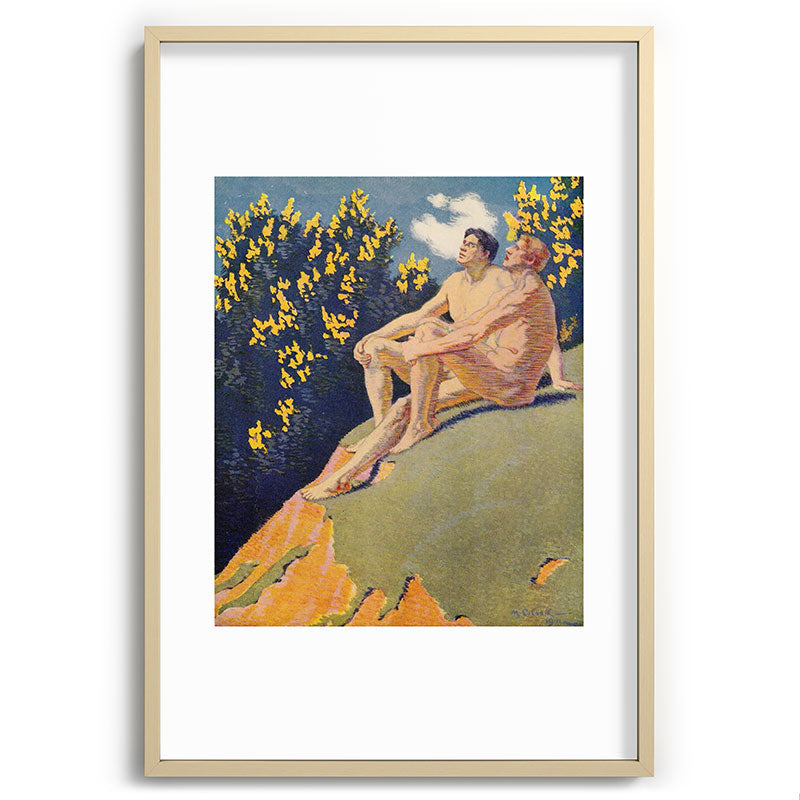 "I will sing the song of companionship" (Margaret C. Cook, Leaves of Grass, 1913) Framed Art Print
