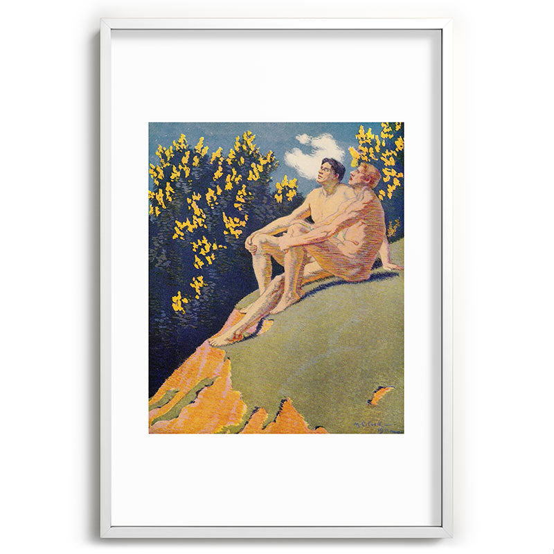 "I will sing the song of companionship" (Margaret C. Cook, Leaves of Grass, 1913) Framed Art Print