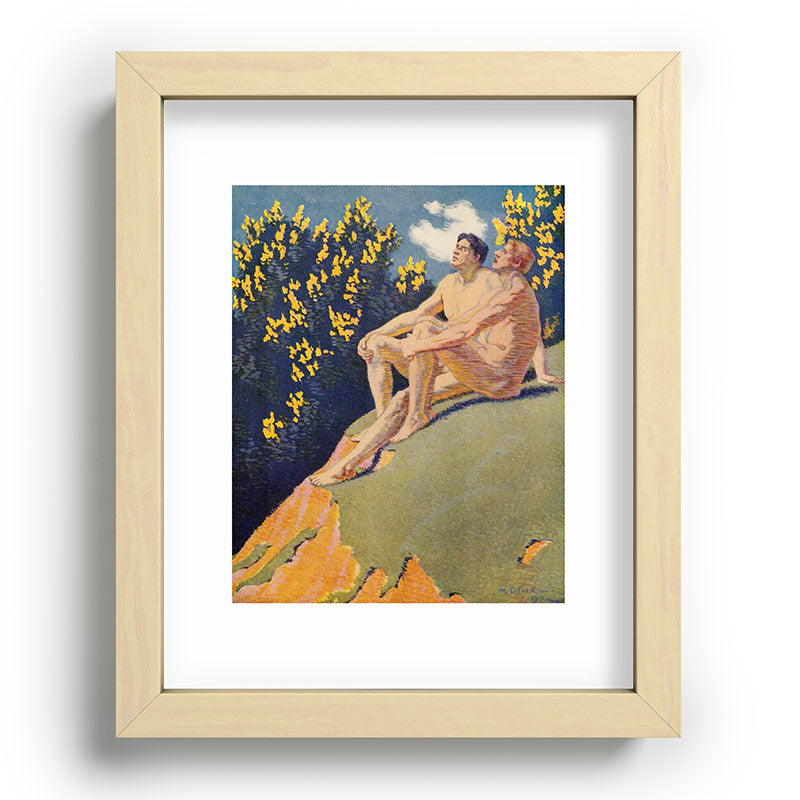 "I will sing the song of companionship" (Margaret C. Cook, Leaves of Grass, 1913) Framed Art Print