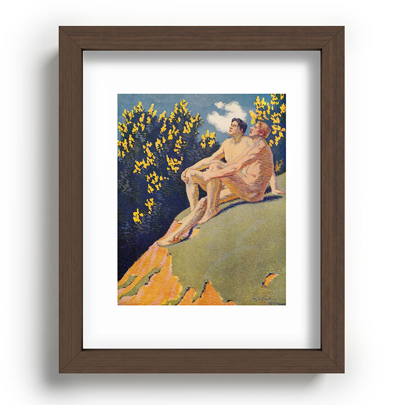 "I will sing the song of companionship" (Margaret C. Cook, Leaves of Grass, 1913) Framed Art Print