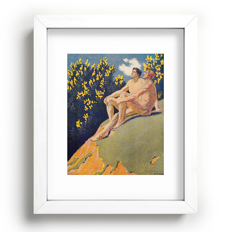"I will sing the song of companionship" (Margaret C. Cook, Leaves of Grass, 1913) Framed Art Print