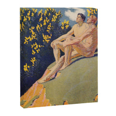 "I will sing the song of companionship" (Margaret C. Cook, Leaves of Grass, 1913) Canvas Print