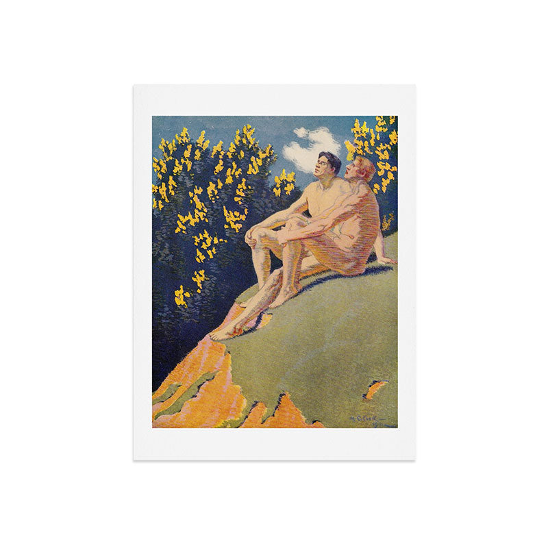 "I will sing the song of companionship" (Margaret C. Cook, Leaves of Grass, 1913) Art Print