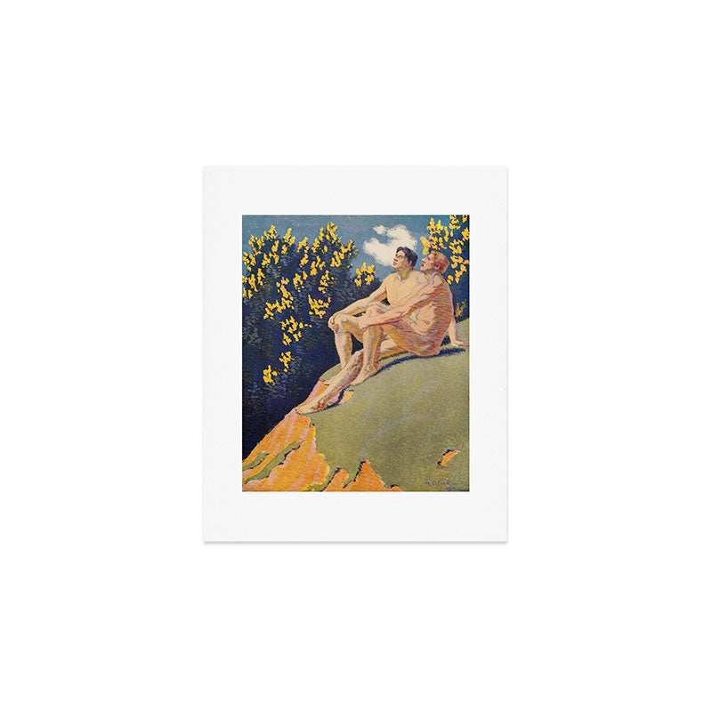 "I will sing the song of companionship" (Margaret C. Cook, Leaves of Grass, 1913) Art Print