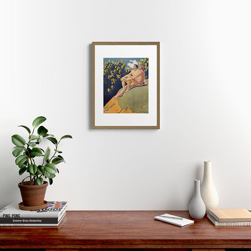 "I will sing the song of companionship" (Margaret C. Cook, Leaves of Grass, 1913) Framed Art Print