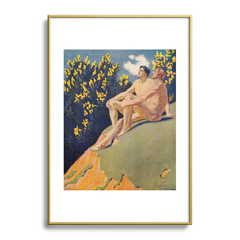 "I will sing the song of companionship" (Margaret C. Cook, Leaves of Grass, 1913) Framed Art Print