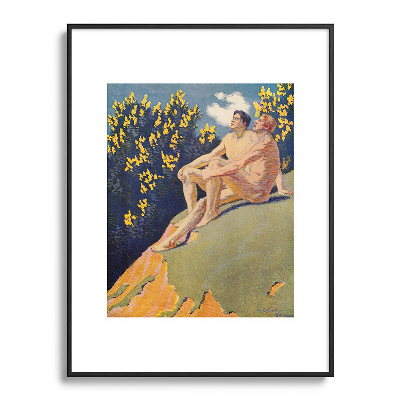 "I will sing the song of companionship" (Margaret C. Cook, Leaves of Grass, 1913) Framed Art Print