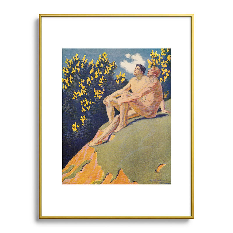 "I will sing the song of companionship" (Margaret C. Cook, Leaves of Grass, 1913) Framed Art Print