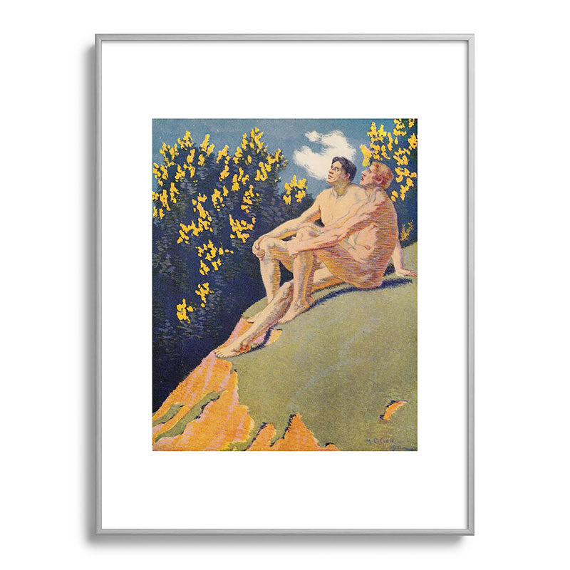 "I will sing the song of companionship" (Margaret C. Cook, Leaves of Grass, 1913) Framed Art Print