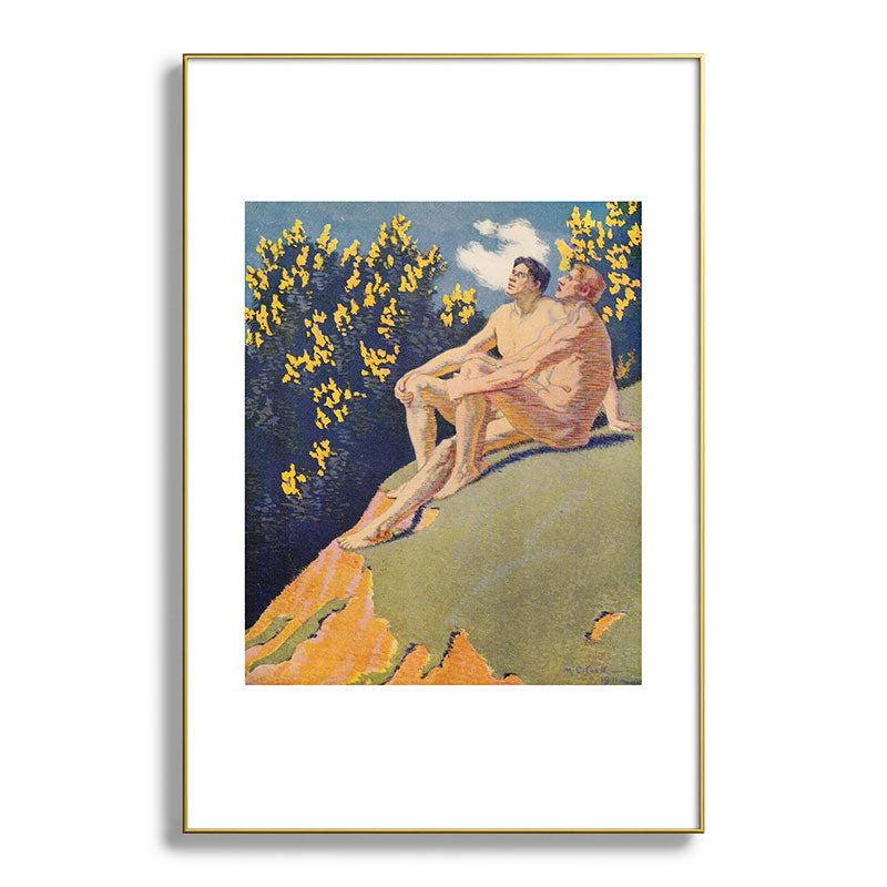"I will sing the song of companionship" (Margaret C. Cook, Leaves of Grass, 1913) Framed Art Print