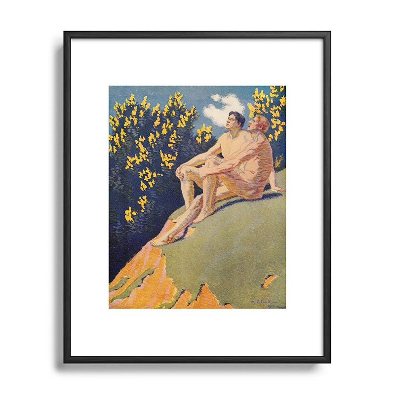 "I will sing the song of companionship" (Margaret C. Cook, Leaves of Grass, 1913) Framed Art Print