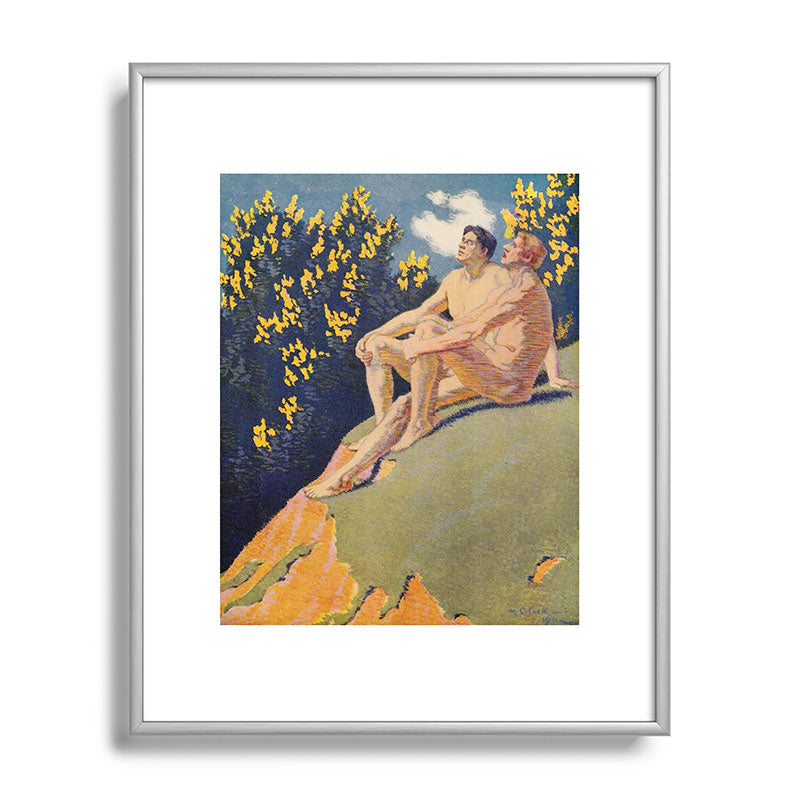 "I will sing the song of companionship" (Margaret C. Cook, Leaves of Grass, 1913) Framed Art Print