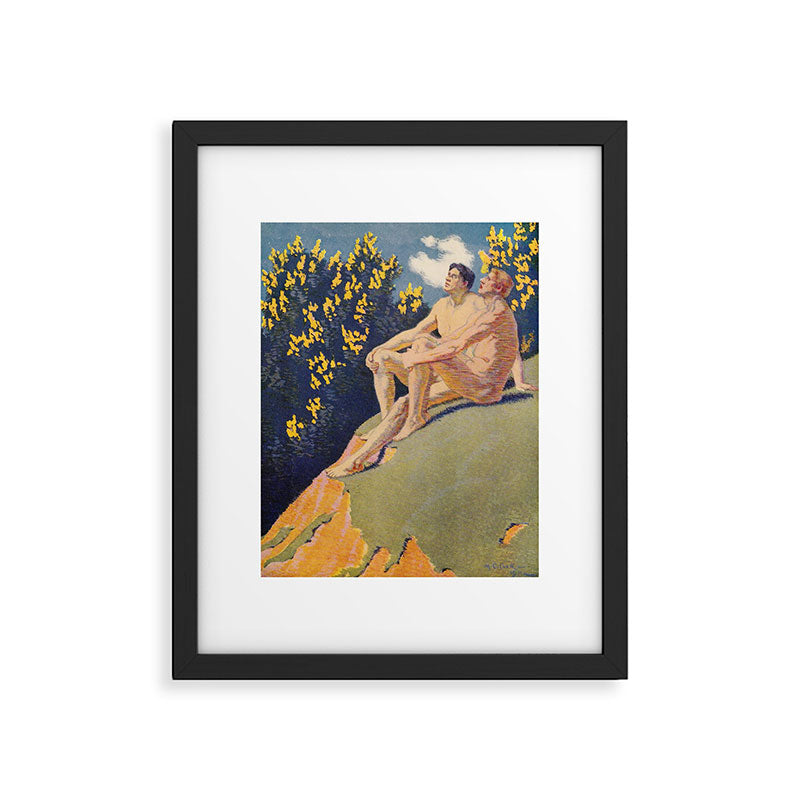 "I will sing the song of companionship" (Margaret C. Cook, Leaves of Grass, 1913) Framed Art Print