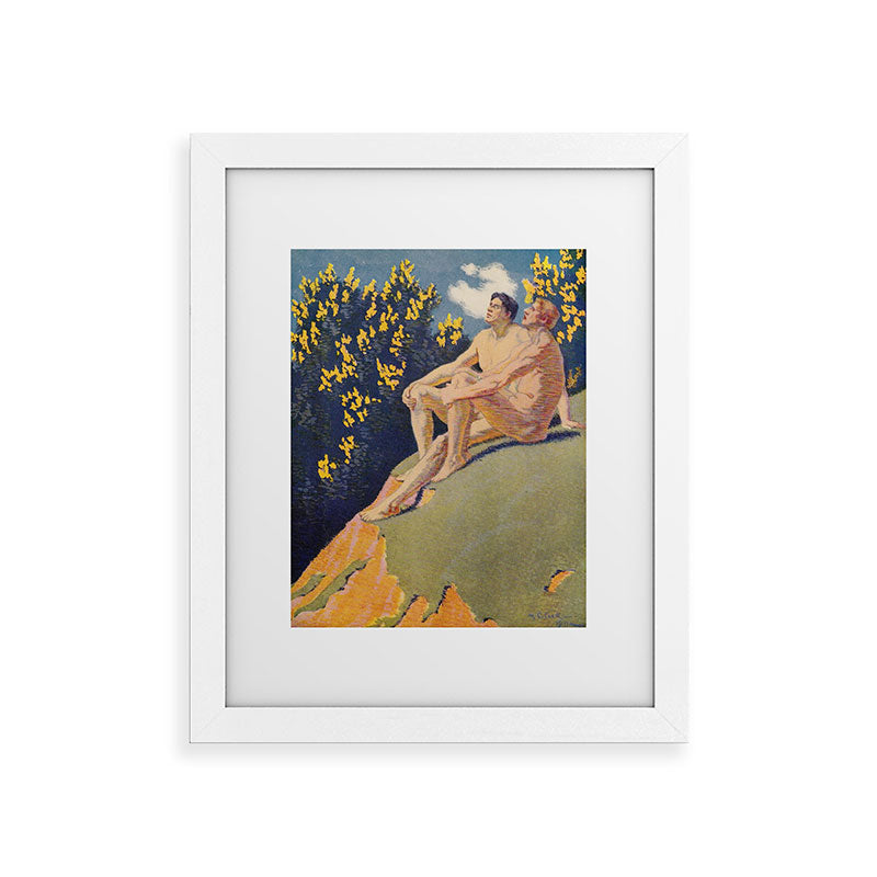 "I will sing the song of companionship" (Margaret C. Cook, Leaves of Grass, 1913) Framed Art Print