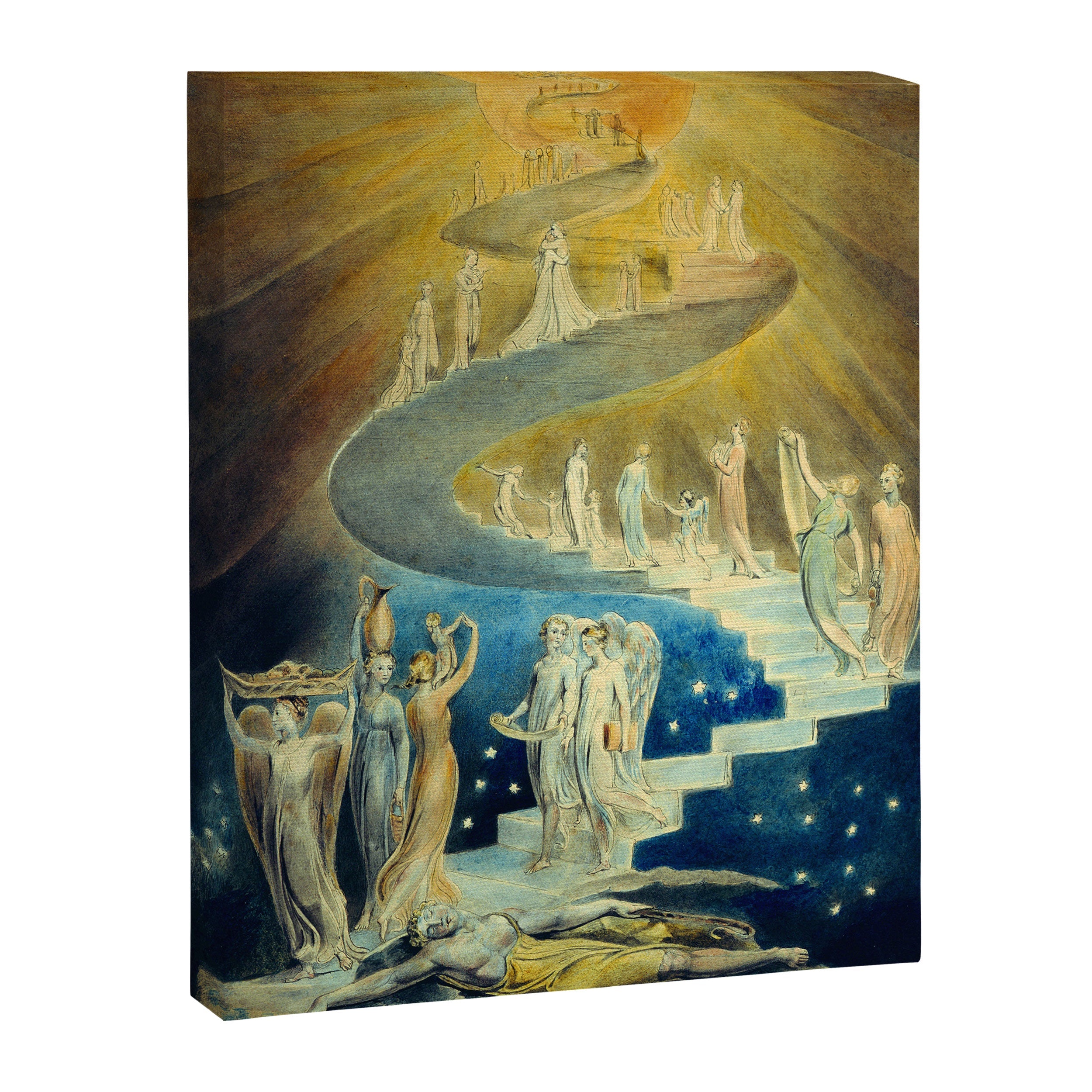 "Jacob's Dream" by William Blake (1805) Canvas Print