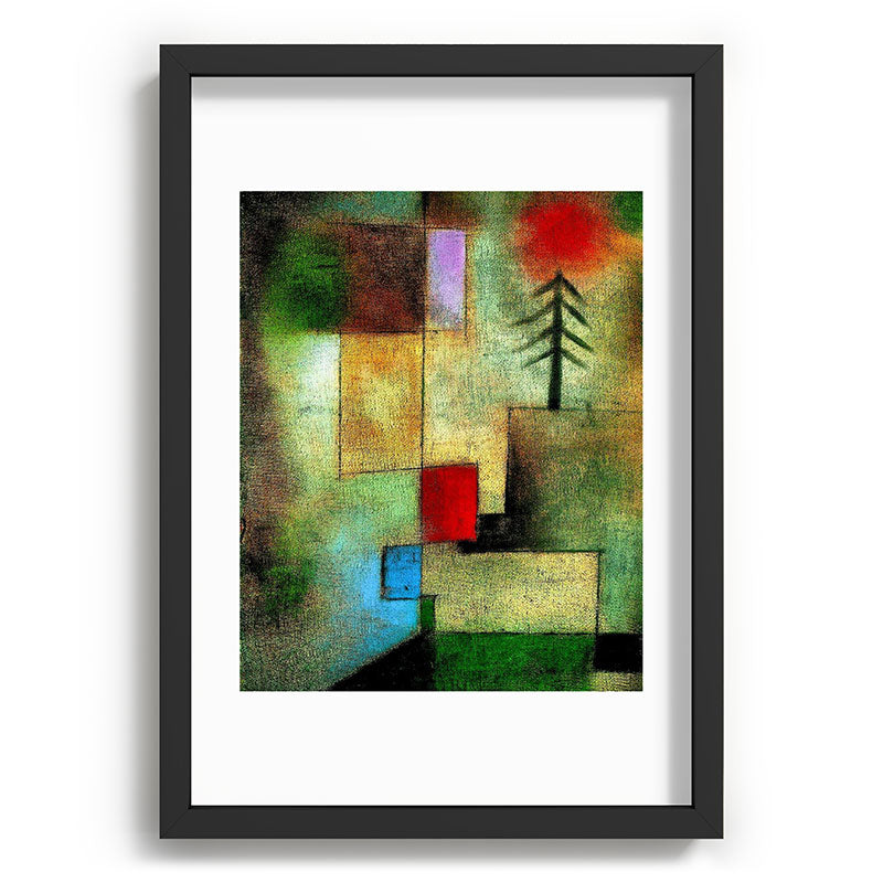 "Little Painting of Fir-Trees" by Paul Klee (1922) Framed Art Print