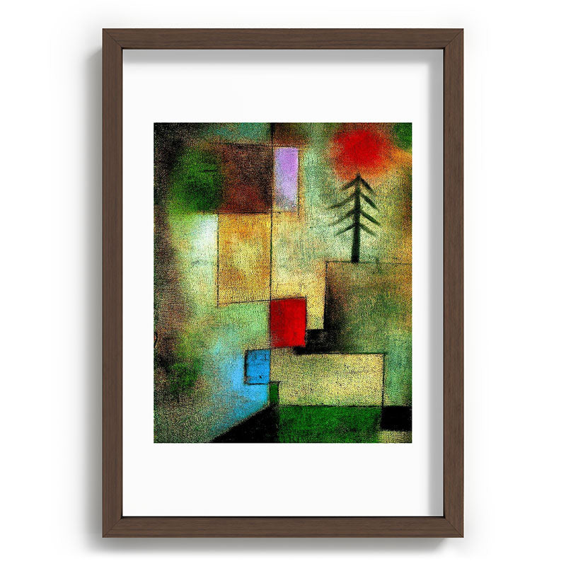 "Little Painting of Fir-Trees" by Paul Klee (1922) Framed Art Print