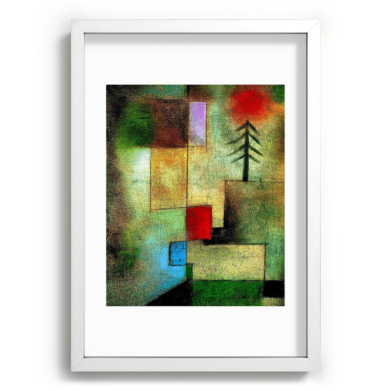 "Little Painting of Fir-Trees" by Paul Klee (1922) Framed Art Print