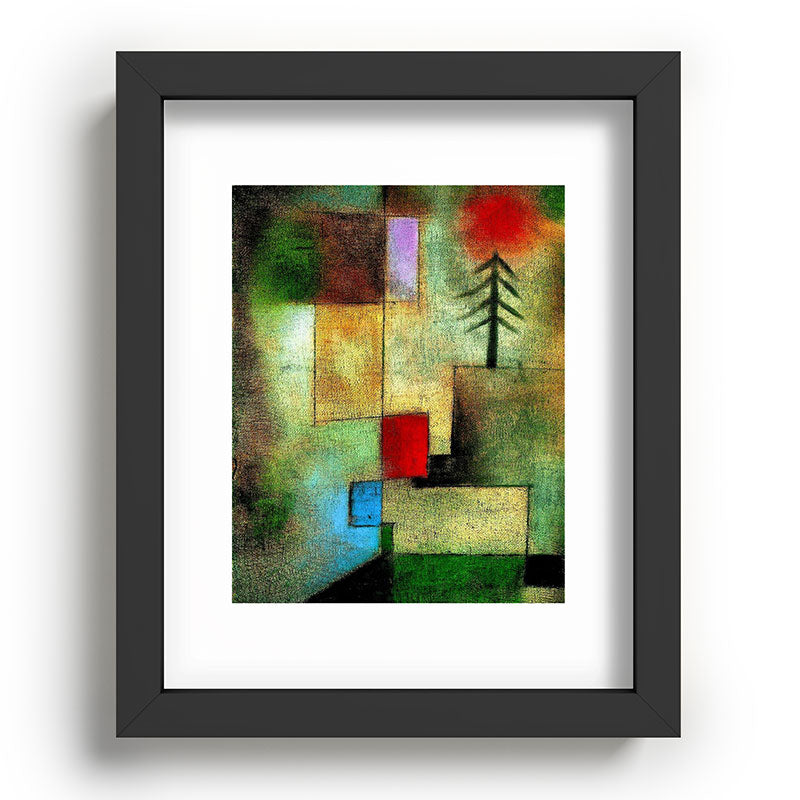 "Little Painting of Fir-Trees" by Paul Klee (1922) Framed Art Print