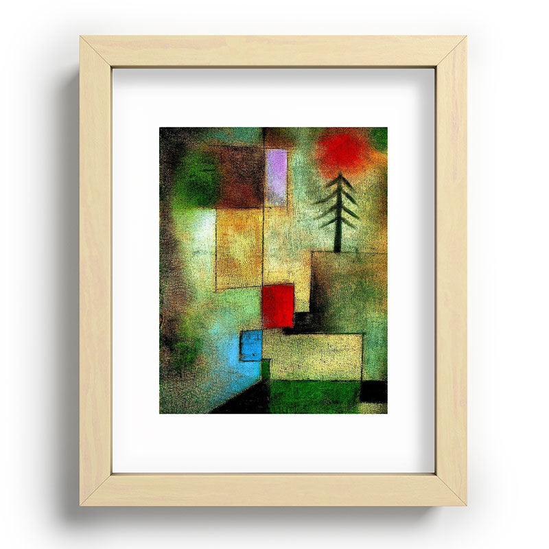 "Little Painting of Fir-Trees" by Paul Klee (1922) Framed Art Print