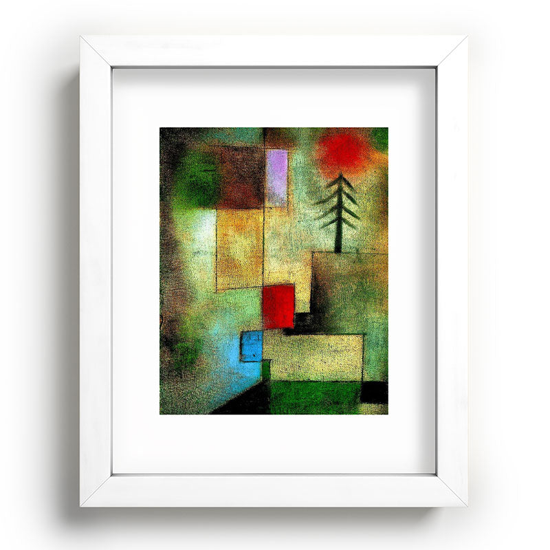 "Little Painting of Fir-Trees" by Paul Klee (1922) Framed Art Print