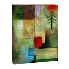 "Little Painting of Fir-Trees" by Paul Klee (1922) Canvas Print