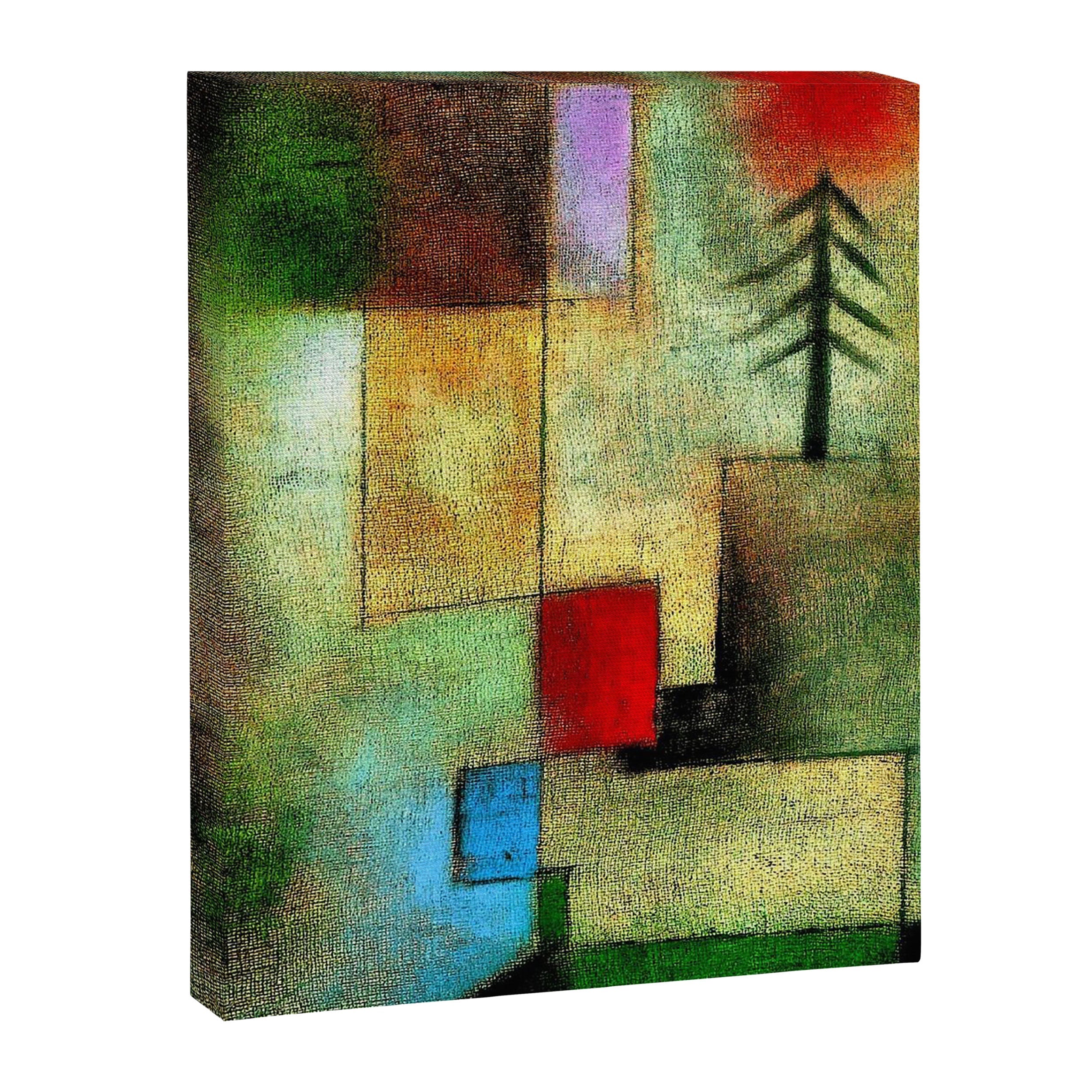 "Little Painting of Fir-Trees" by Paul Klee (1922) Canvas Print