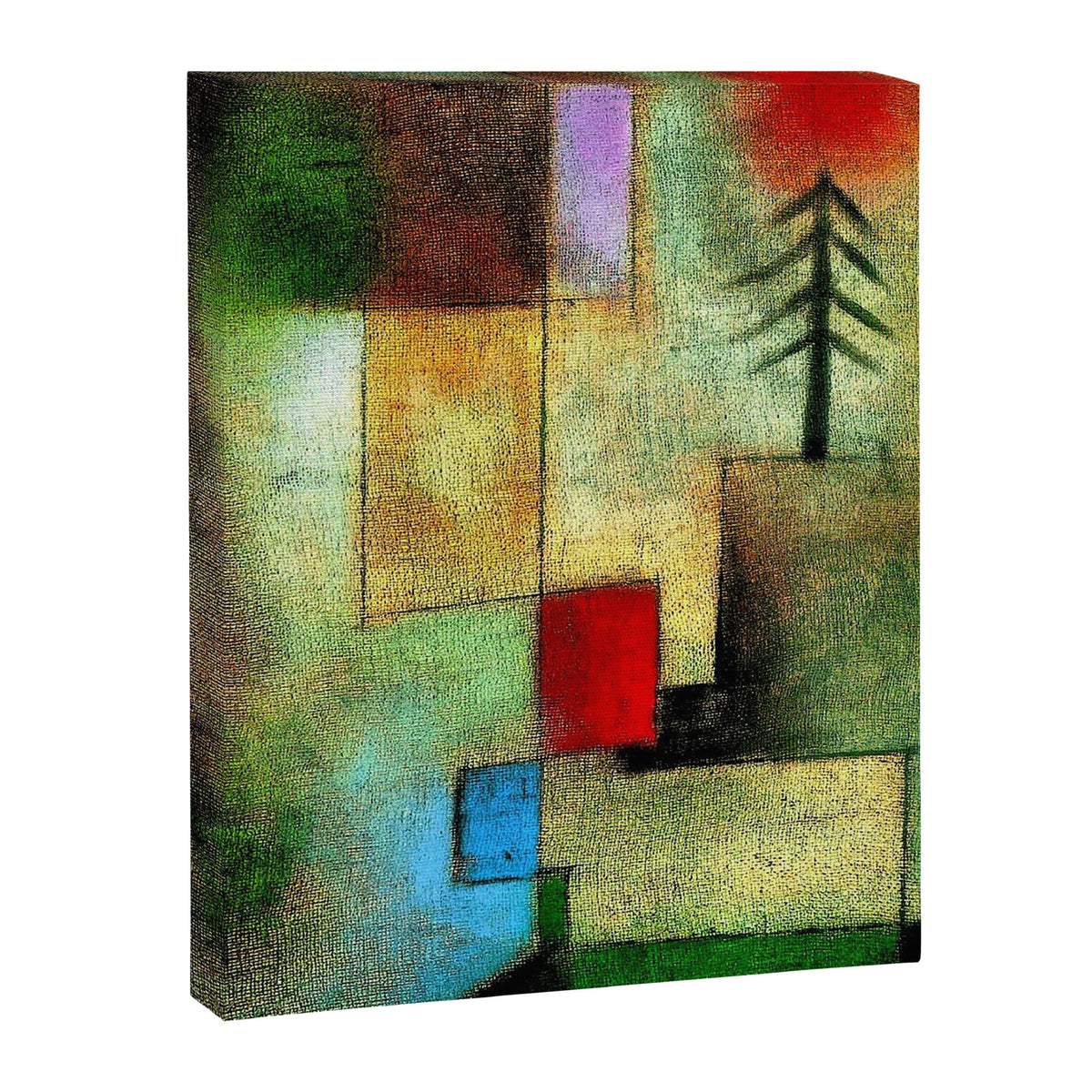 "Little Painting of Fir-Trees" by Paul Klee (1922) Canvas Print