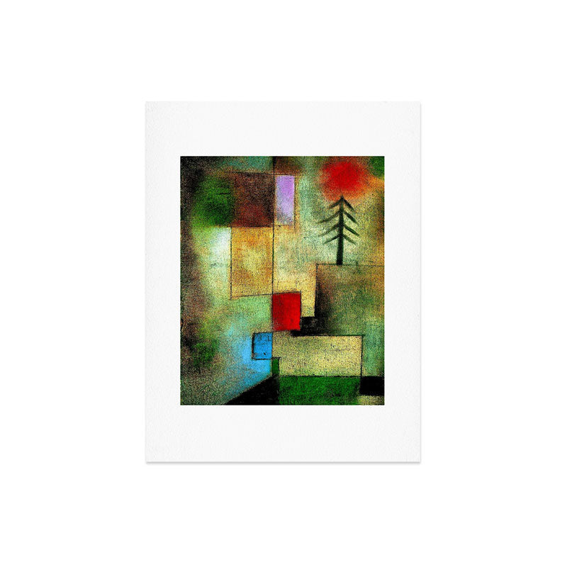 "Little Painting of Fir-Trees" by Paul Klee (1922) Art Print