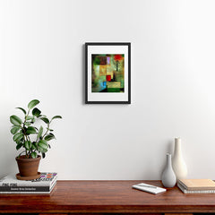 "Little Painting of Fir-Trees" by Paul Klee (1922) Framed Art Print