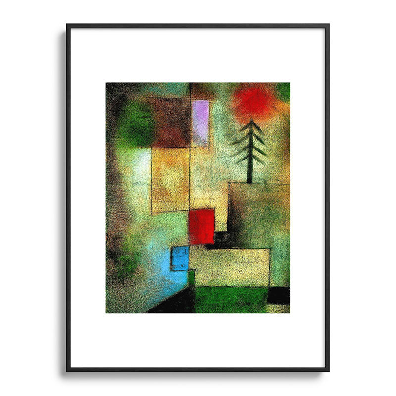 "Little Painting of Fir-Trees" by Paul Klee (1922) Framed Art Print
