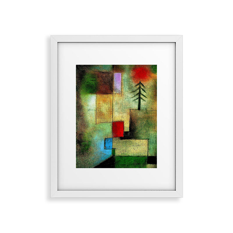 "Little Painting of Fir-Trees" by Paul Klee (1922) Framed Art Print