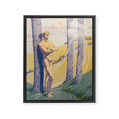 "Living beings, identities now doubtless near us in the air that we know not of" (Margaret C. Cook) Framed Canvas Print