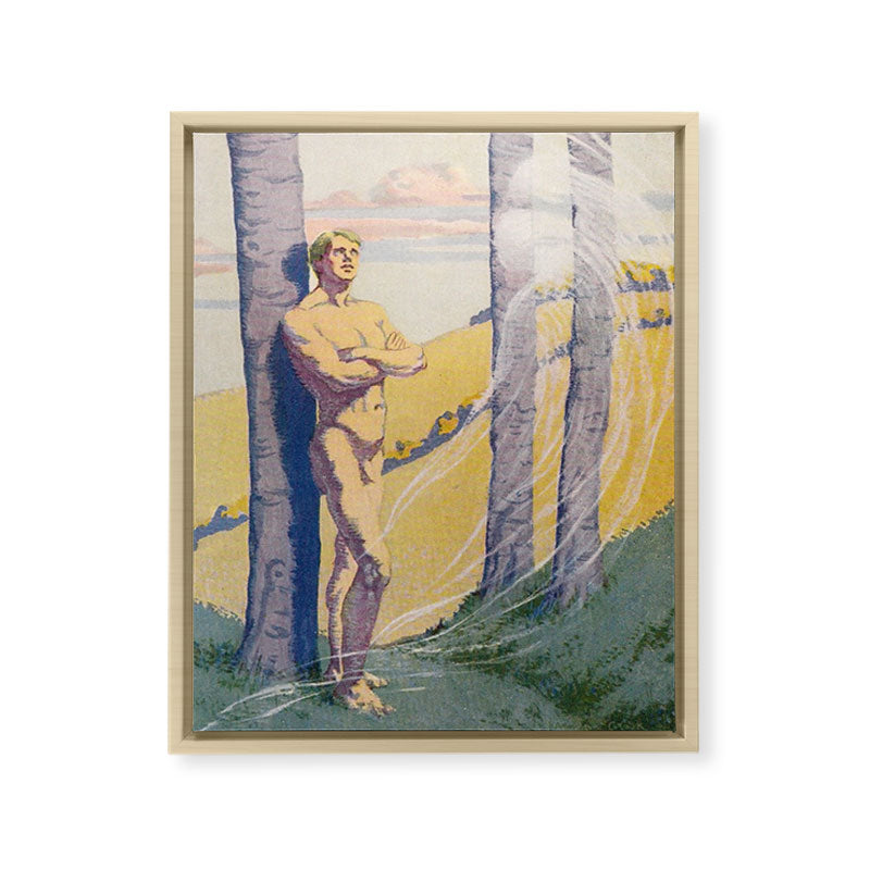 "Living beings, identities now doubtless near us in the air that we know not of" (Margaret C. Cook) Framed Canvas Print