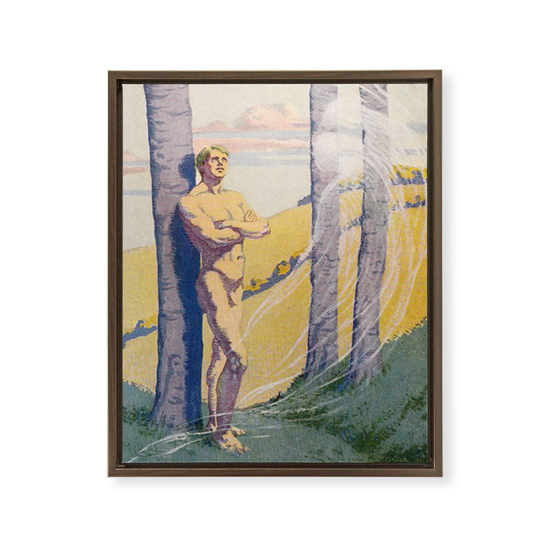 "Living beings, identities now doubtless near us in the air that we know not of" (Margaret C. Cook) Framed Canvas Print