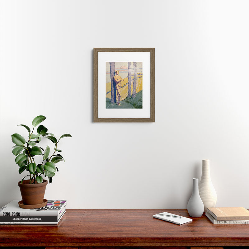 "Living beings, identities now doubtless near us in the air that we know not of" (Margaret C. Cook) Framed Art Print
