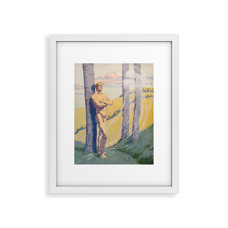 "Living beings, identities now doubtless near us in the air that we know not of" (Margaret C. Cook) Framed Art Print