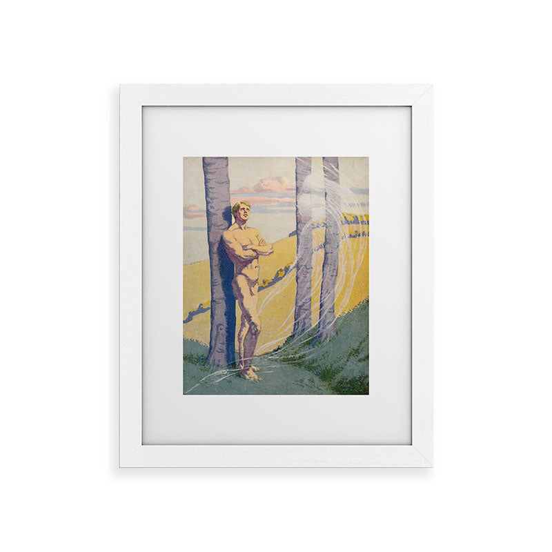 "Living beings, identities now doubtless near us in the air that we know not of" (Margaret C. Cook) Framed Art Print
