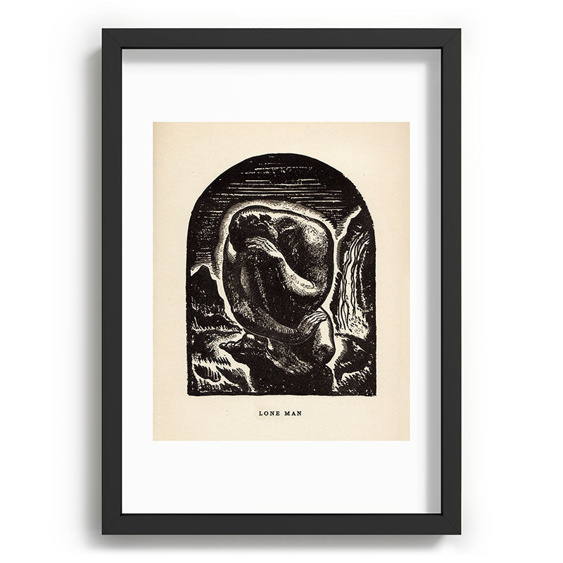 "Lone Man" by Rockwell Kent (1919) Framed Art Print