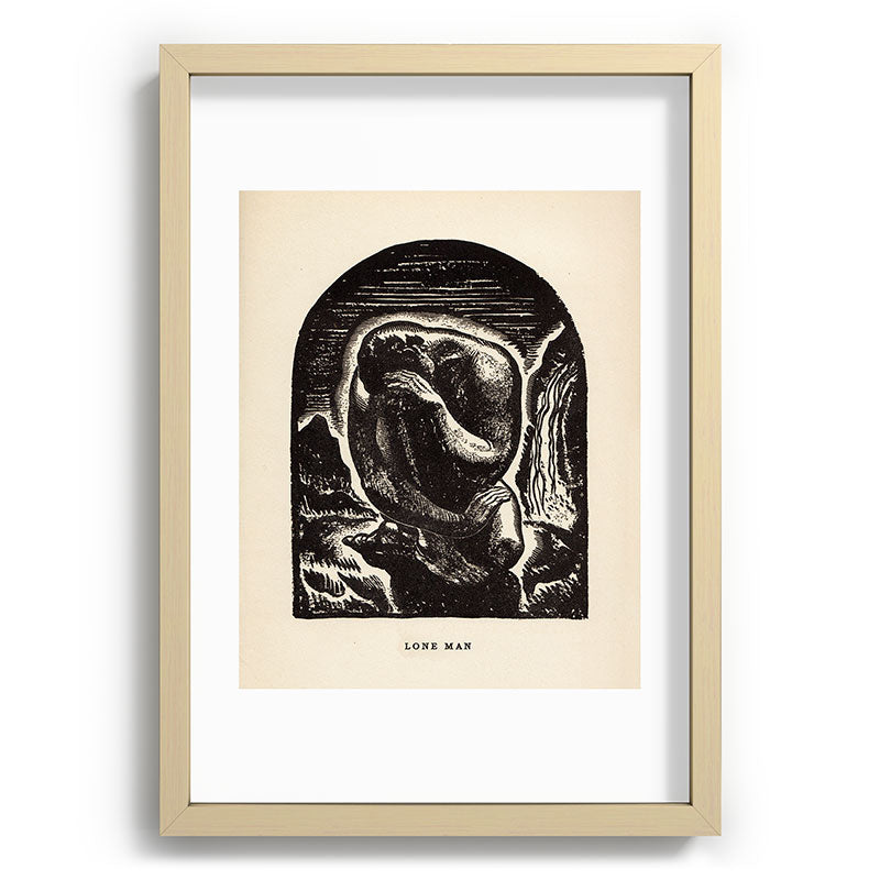 "Lone Man" by Rockwell Kent (1919) Framed Art Print
