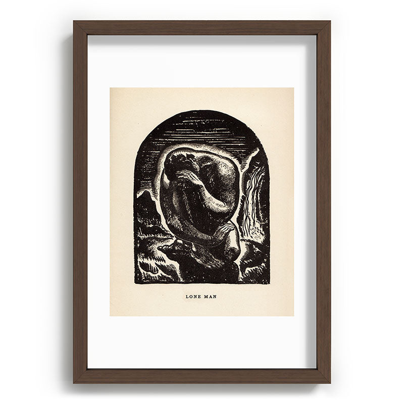 "Lone Man" by Rockwell Kent (1919) Framed Art Print