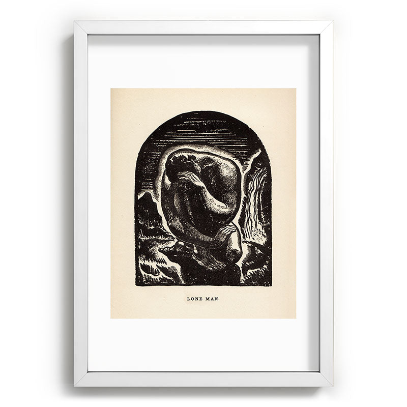 "Lone Man" by Rockwell Kent (1919) Framed Art Print