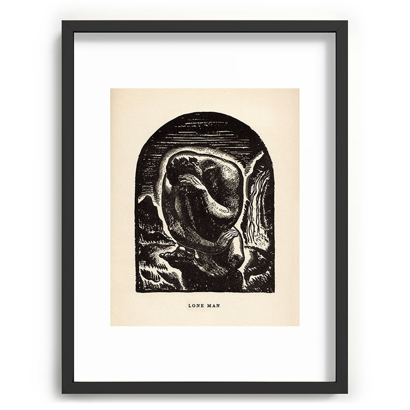 "Lone Man" by Rockwell Kent (1919) Framed Art Print