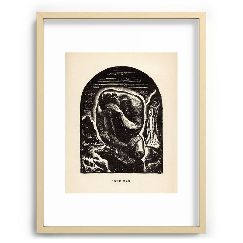 "Lone Man" by Rockwell Kent (1919) Framed Art Print