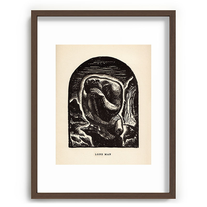 "Lone Man" by Rockwell Kent (1919) Framed Art Print