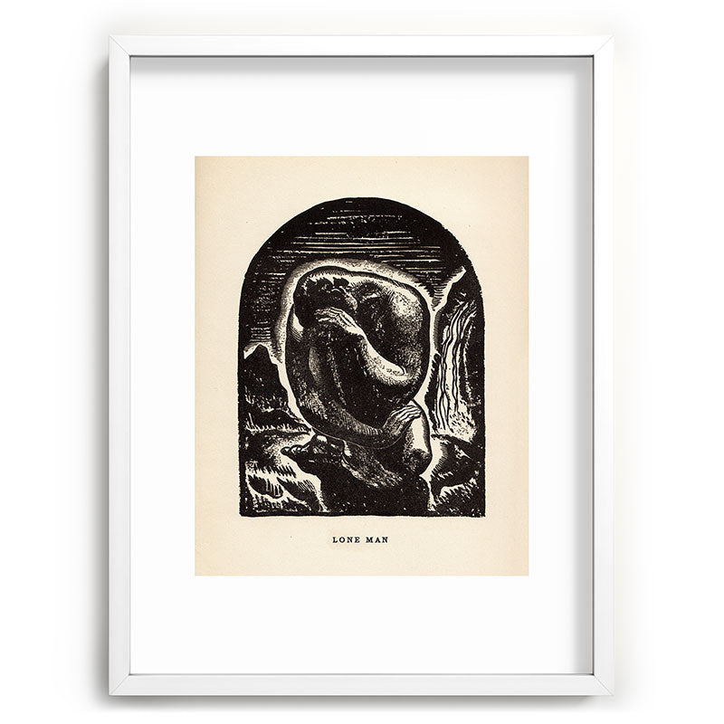 "Lone Man" by Rockwell Kent (1919) Framed Art Print