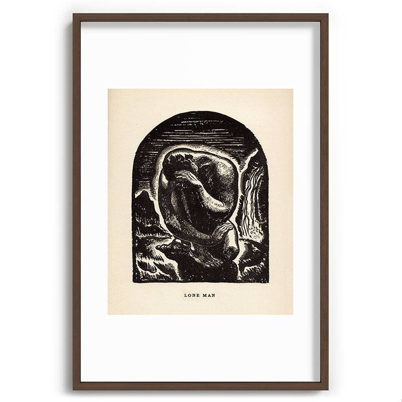 "Lone Man" by Rockwell Kent (1919) Framed Art Print
